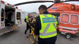 Ornge unveils HeliMods stretcher system [upl. by Rurik]