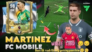 Emiliano Martinez goalkeeper review fc mobile best gk🤯🤯🤯 better than Van DER sar goat🐐 of GK [upl. by Annaierb]