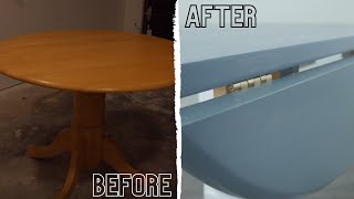 Refinishing a Wooden DropLeaf Table  13 Steps [upl. by Gnouhp]