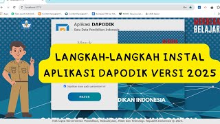 TUTORIAL INSTALL DAPODIK VERSI 2025 [upl. by Henarat]