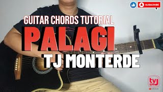 PALAGI  TJ MONTERDE GUITAR CHORDS TUTORIAL  TV ni J [upl. by Fitz]