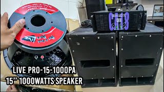 UNBOXING  Live PRO151000PA 15inch 1000watts Speaker [upl. by Tade894]