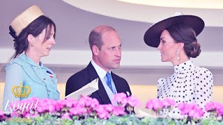 Williams notable gesture to Catherine in royal box at Royal Ascot  Royal Insider [upl. by Tletski643]