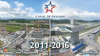 Official Panama Canal Construction TimeLapse [upl. by Alyad228]