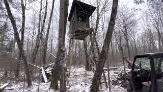 Deer Stand in Northern Minnesota  Window ideas [upl. by Nyrraf730]