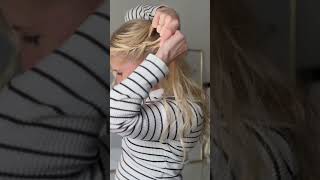 Einfache Frisur für feines Haar 🤍 hairstyle hairtutorial finehair longhair blondecurlyhair [upl. by Floridia]