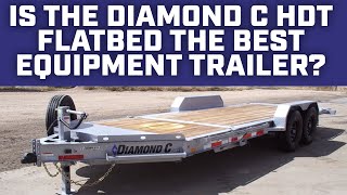 Is the Diamond C HDT Flatbed the best equipment trailer [upl. by Akinej654]