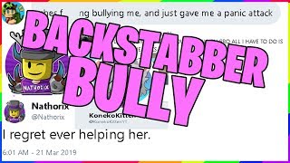 TIFFSSTUFF BACKSTABBED NATHORIX Roblox drama [upl. by Cerelia30]