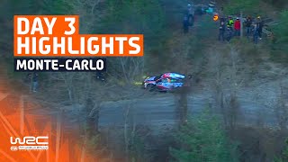 Day 3 Highlights  WRC Rallye MonteCarlo 2024 [upl. by Nunci364]