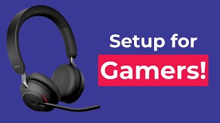 How to Connect Jabra Evolve2 65 Wireless Bluetooth Headset to a Gaming Console gaming [upl. by Risley414]