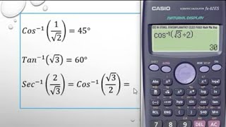 Trigonometría con calculadora como configurar en grados secante cosecante y cotangente [upl. by Sexton30]