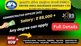 UIIC AO Recruitment 2024 Everything You NEED to Know Eligibility Salary Selection Process [upl. by Gaeta]