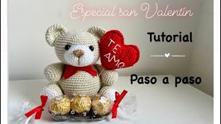 ❤️🌹🐻osito amigurumi🐻🌹❤️tutorial paso a paso oso amigurumi✨ apto para principiantes 🥰 [upl. by Tressia]