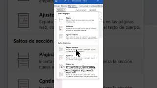 Hojas horizontales y verticales en Word tutorial [upl. by Attenra832]