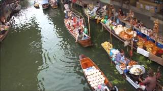 Damnoen Saduak Floating Market  Thailand [upl. by Guenzi417]