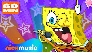 Every SpongeBob Song Ever 🧽🎤 60 Minutes  Nick Music [upl. by Names]