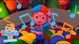 Blippis Indoor Playground Song  Blippi Roblox Educational Gaming Videos for Kids [upl. by Quartana840]