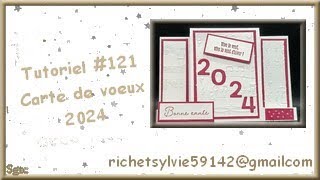 Tutoriel 121 Carte voeux 2024 [upl. by Veneaux]