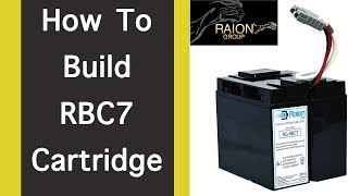 How To Build A RBC7 Plus Replacement Cartridge For APC Smart Backup UPS System [upl. by Aerua]