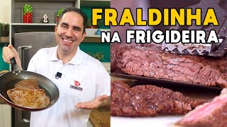 Como Fazer Fraldinha na Frigideira  Tv Churrasco [upl. by Nevarc]