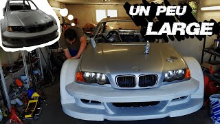 Kit carrosserie 100 sur mesure enfin terminé BMW e46 GTR V8 biturbo [upl. by Ceevah]