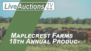 Maplecrest Farms 18th Annual Production Sale [upl. by Sabina]