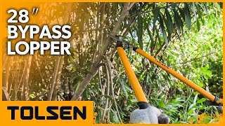 TOLSEN 28quot Bypass Lopper  Tree Trimmer [upl. by Anikal]