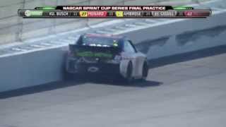 2012 Dale Earnhardt Jr bad practice crash  Pure Michigan 400 [upl. by Yann344]