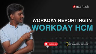 Workday Reporting in Workday HCM  ZaranTech [upl. by Olgnaed]