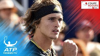 Federer Zverev to meet in final  Coupe Rogers 2017 SemiFinal Highlights [upl. by Sille563]