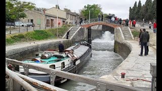 Scheepsreis van Groningen naar Zuid Frankrijk Canal du Midi [upl. by Naerol]