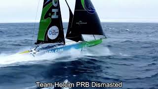 NEWSFLASH Yacht Team Holcim PRB DISMASTED in the Ocean Race Day 4 All Safe [upl. by Cain]