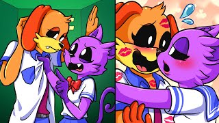 Catnap and Dogday Trapped in a Cabinet End Up Kissing  Poppy Playtime LOVE STORY Animation [upl. by Petulia]