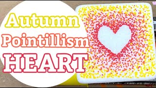 How to Paint a Pointillism Heart  Dot Art for Beginners  Rock Painting 101 [upl. by Arimlede722]