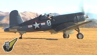 Goodyear FG1D Corsair WW2 Fighter At Classic Fighters 09 [upl. by Bevin]