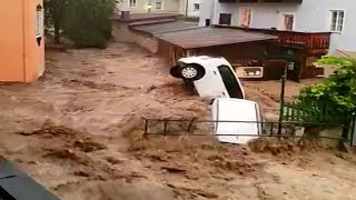 Scariest Disaster is Happening NOW IN AUSTRIA  JULY 18 2021  Flood Storm HAARP [upl. by Colligan]