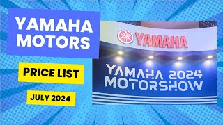 YAMAHA Motorcycle Price List in 2024 Philippines  Yamaha Motorshow 2024 [upl. by Marieann305]