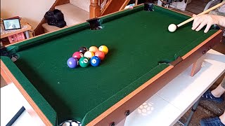 9 ball pool run on 3ft pool table [upl. by Anairb]