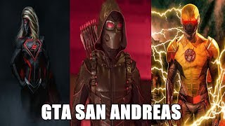 GTA San Andreas  Crisis on Earth X Mod Overgirl Dark Arrow amp Reverse Flash [upl. by Riobard642]