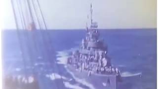 Rare color video of WWII Navy Destroyers [upl. by Nojram]