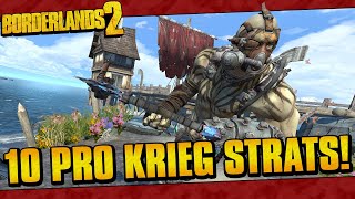 Borderlands 2  10 Pro Krieg Strats That Everyone Should Know [upl. by Skillern]