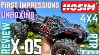 Hosim X05 110 Scale RC Truck RTR Unboxing Review  First Impressions [upl. by Ernaline]