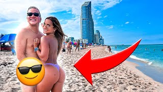 Fui a la PLAYA NUDISTA DE MIAMI con ViajandoconVero [upl. by Arad]