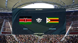 Kenya vs Zimbabwe 02072024 COSAFA Cup 2024 PES 2021 [upl. by Nitreb913]