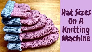 How to make different sized hats on the addi knitting machine [upl. by Azpurua]