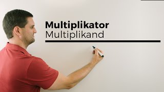 Multiplikator Multiplikand Faktoren Produkt Rechenarten Sprechweisen  Mathe by Daniel Jung [upl. by Dunn652]