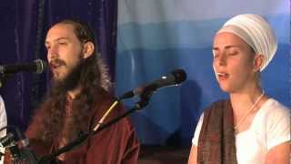 Ram Dass and Nirinjan Kaur Sing quotNamo Namo Sat Namquot [upl. by Airamzul599]