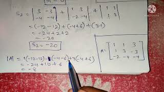 Verify Cayley Hamilton theorem for the given matrix A and use it to find A inverse  BSc Maths [upl. by Esylla]