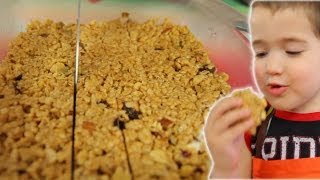 How to Make Homemade Granola Bars and Recipe NO BAKING [upl. by Welch]