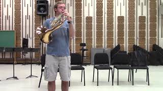 Brahms Symphony 1 Movement 2  Horn Excerpt [upl. by Bertrando394]